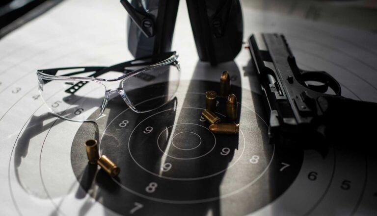 Gun Bullets And Tactical Eyewear